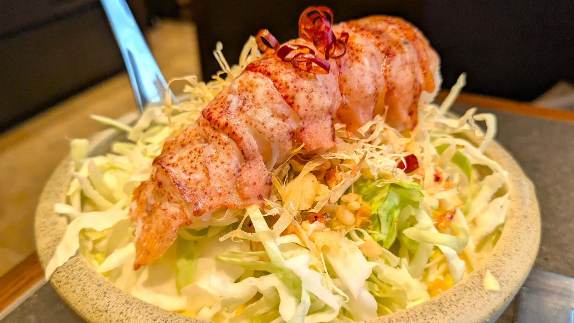 「MOHEJI」のオマール海老のビスクもんじゃ