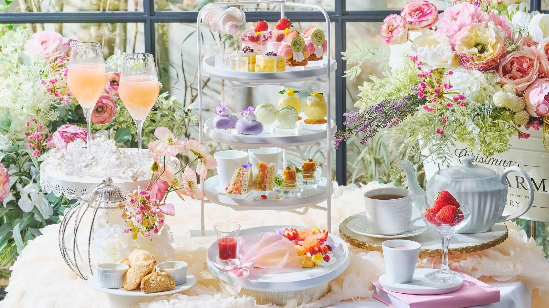 星ヶ丘迎賓館アートグレイスクラブの春いちごアフタヌーンティー