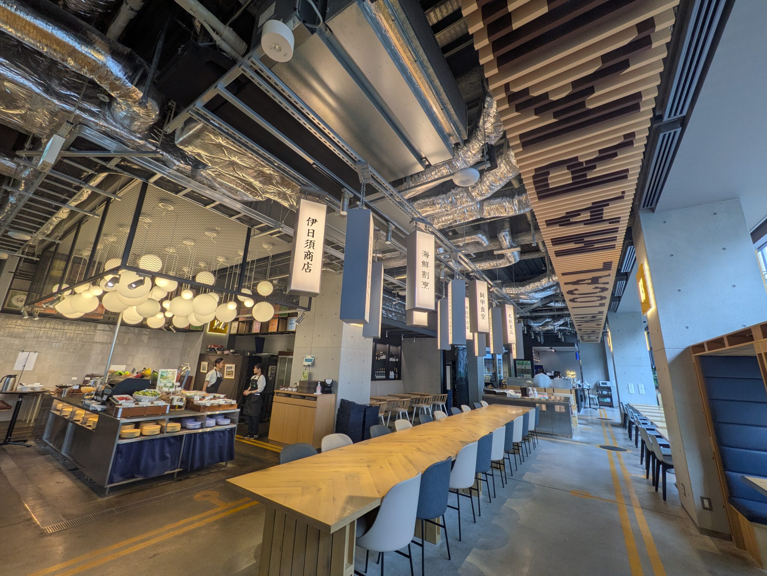 イビススタイルズ名古屋 Market Street の朝食ビュッフェ会場の店内